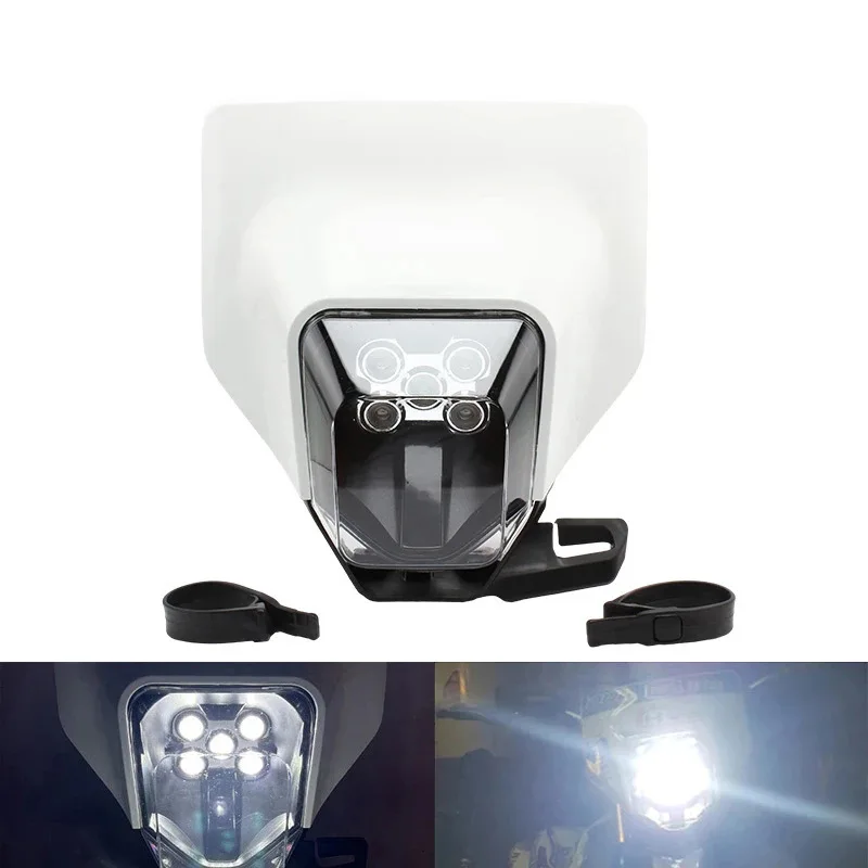MotorcycleLEDHeadlightHeadlampHeadLightSupermotoFairingFor
