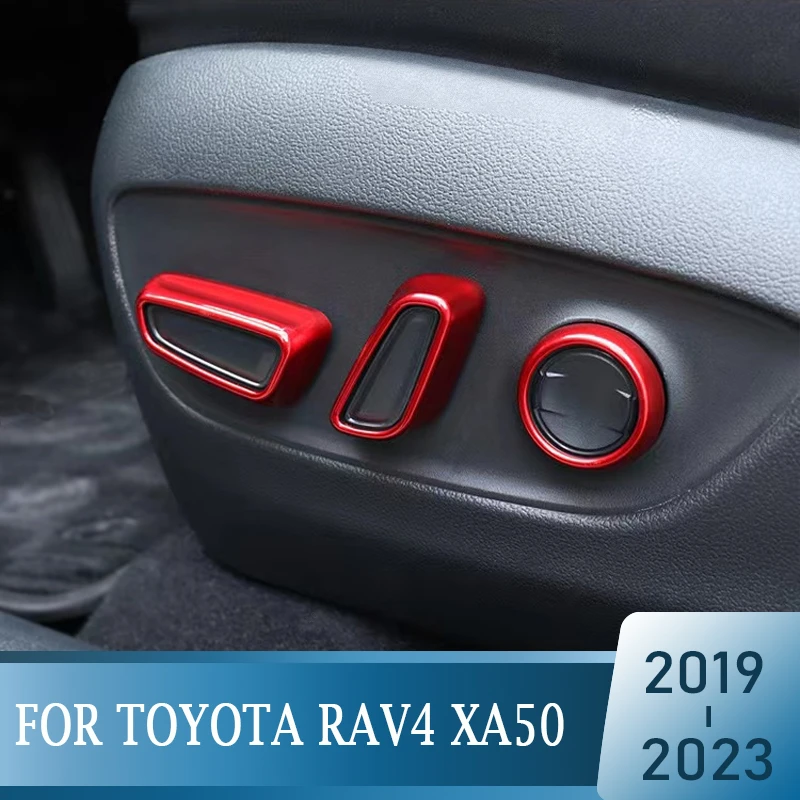 For Toyota RAV4 2019 2020 2021 2022 2023 RAV 4 XA50 Hybrid Car Seat Adjustment Switch Knob Trim