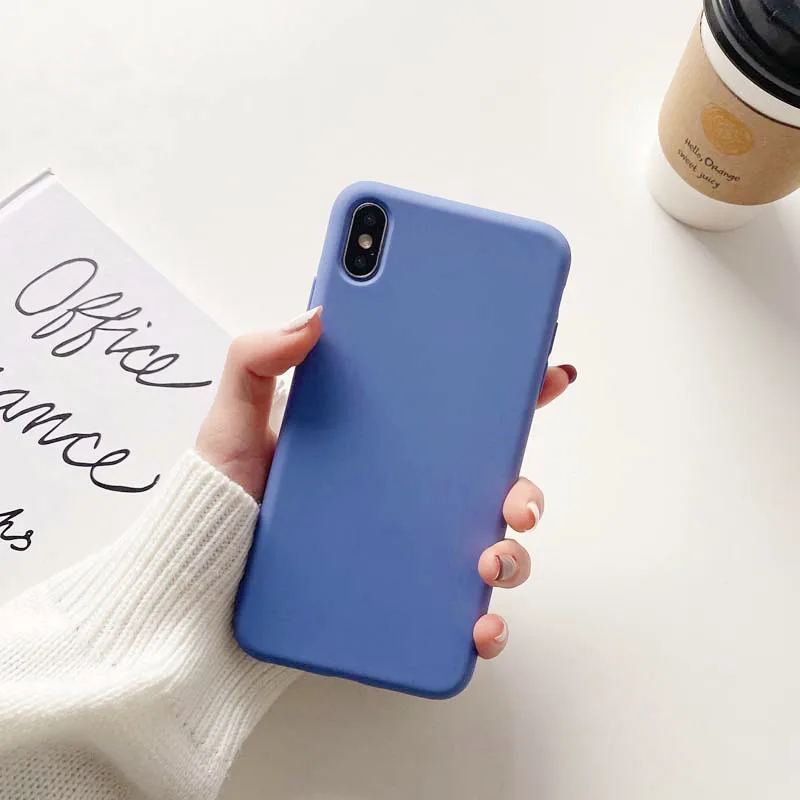Weiche Silikonhülle für iPhone XS Max X XR 6 6S 7 8 Plus SE 2020 12 11 Pro max stoßfeste Mode Bonbonfarben rückseitige Abdeckung – Detail 21