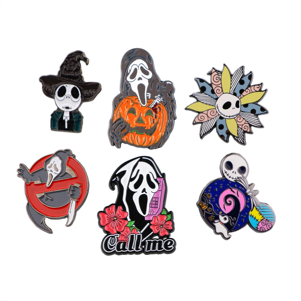 Halloween Accessories Jewelry Pins Brooches J3450 Enamel Pins