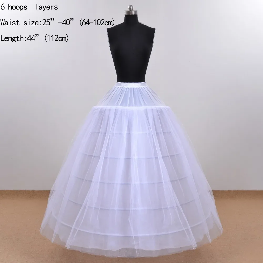 Ball Gown Petticoat Tulle Petticoat 4 Hoops Wedding Petticoat for Wedding Dress