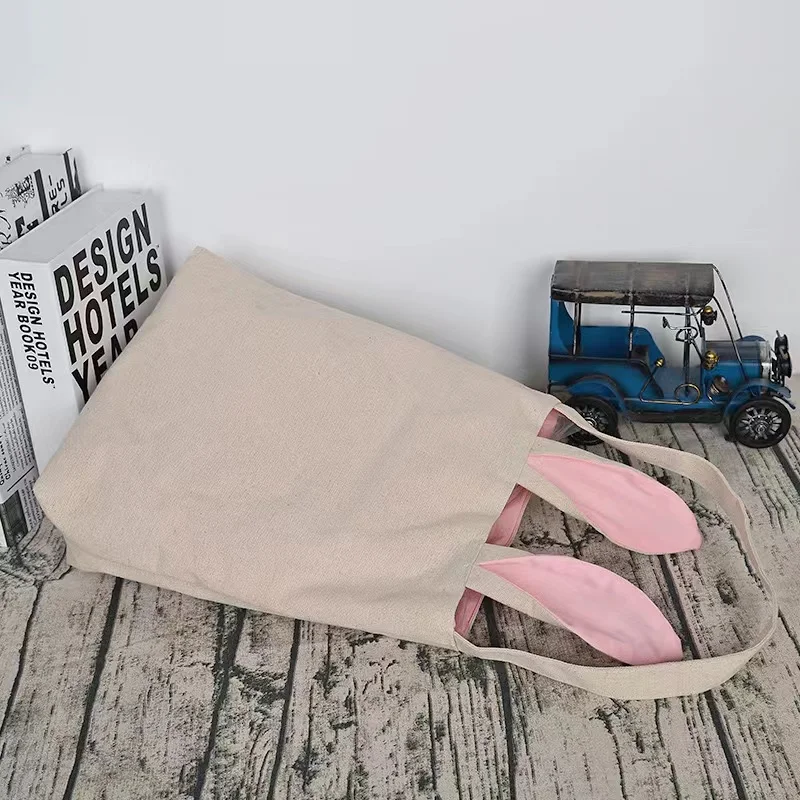 Jute Rabbit Gift Bag Easter Blanks Rabbit Pink Bunny Basket Egg New Unisex Party Favpr 1pc Blue Green Beige Boys Girls organza gift bags,party gift bags