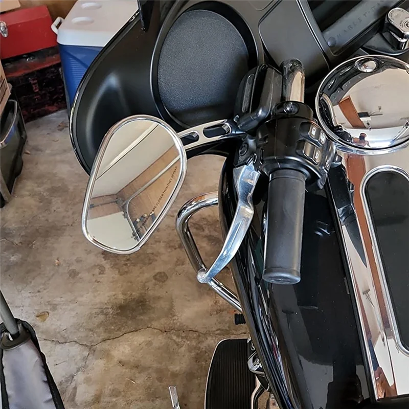 Dyna Electra Glide Road Glide Road King Sportster 1200 883 백미러, 크롬용 QE-핸들바 마운트 미러