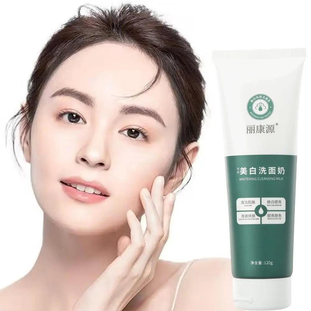 Skin Hydrates Amino Acids Deep Cleansing Pore Refining Whitening Cleanser Facial Moisturizes Foaming 120g Wash Face X1H0