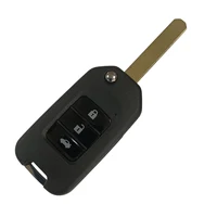 ที่ดีที่สุด KEY อุปกรณ์เสริมรถยนต์ Flip Remote Key Shell สำหรับ Honda FIT XRV VEZEL CITY JAZZ CIVIC HRV กุญแจแบบพับ Fob 2/3ปุ่ม 2