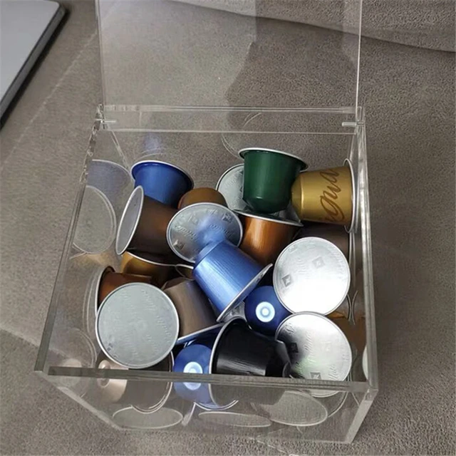 Acrylic Capsule Coffee Storage Box Holder  Nespresso Capsule Acrylic  Storage Box - Storage Holders & Racks - Aliexpress