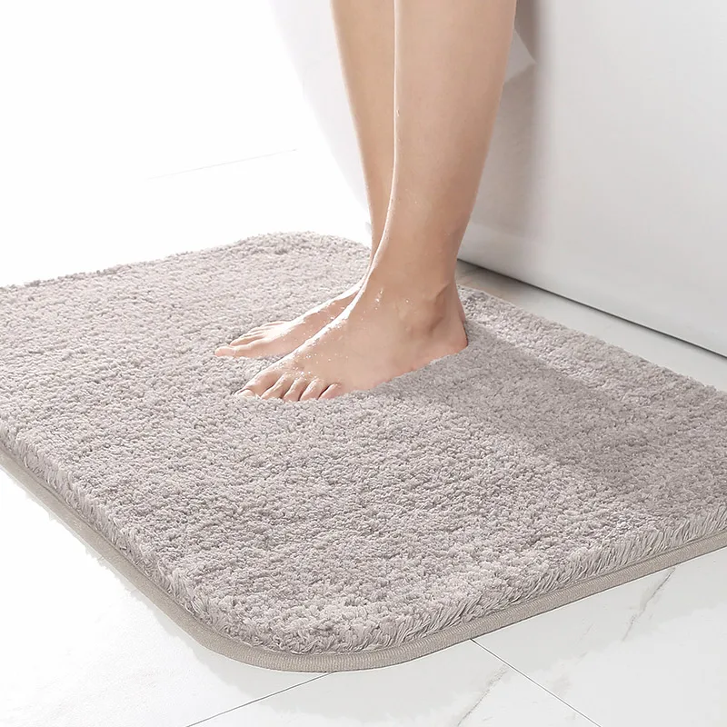 Soft Absorbent Bathroom Mat Set Non-Slip Rug with Various Sizes, Thick Comfortable Mat for Bathtub, Bathroom, Home Decoration