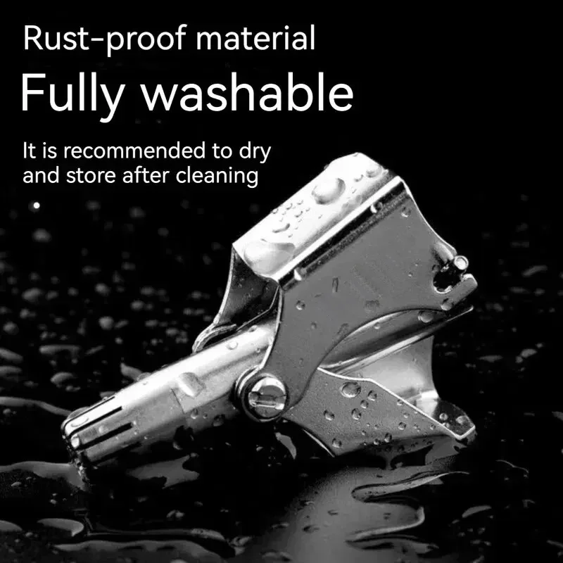 Nose Hair Trimmer Nose Hair Trimming Men's Portable Electric Shaver Low Noise Washable Portable Ear Hair Trimmer Cleaning Without Rusting Painless