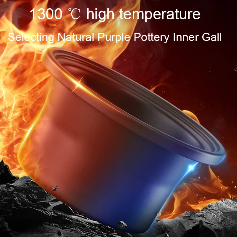 DMWD 1.5L Electric Mini Slow Cooker Stew Soup Porridge Health Pot Time Control Ceramic Baby Food Cooking Machine Meal Steamer EU 4