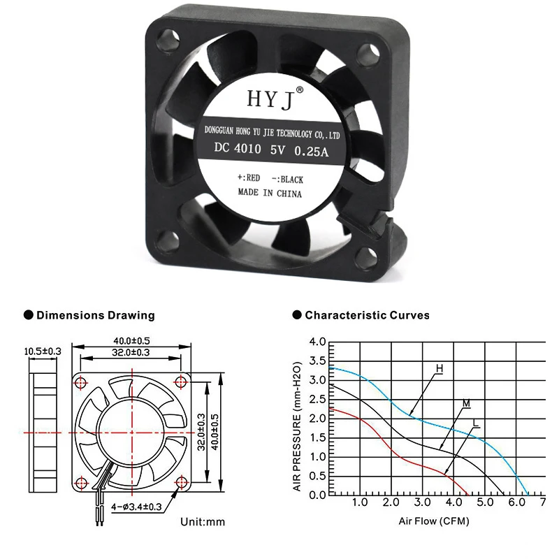 PC Computer CPU System Heatsink 40x40x10mm 50x50x10mm 60x60x10mm 5V 2-Pin Brushless Cooling Fan Silent Chassis Radiator