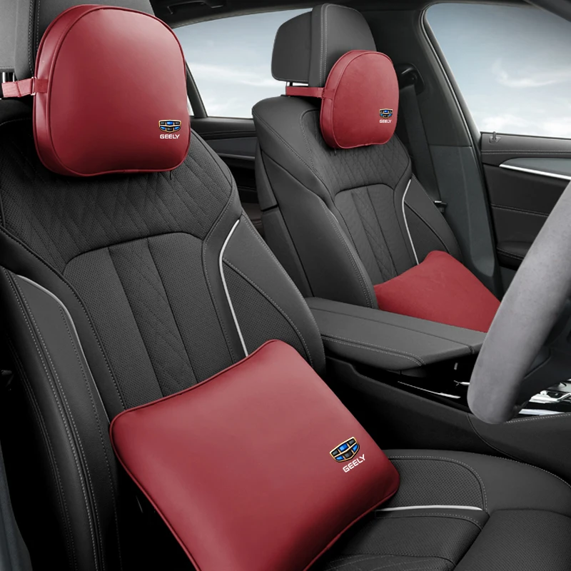 자동차 시트 목 베개 메모리 코튼 요추 지지대, Geely Emgrand X7 EC7 Atlas Boyue GC6 부품, LC EC8 Atlas CK2 CK3 GT GC9