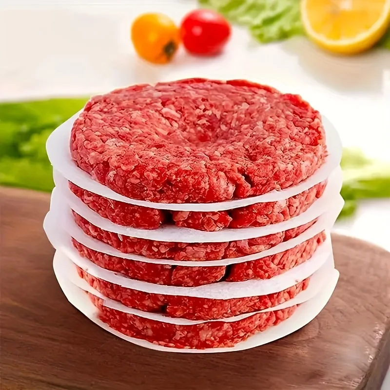 Non Stick Hamburger Paper Is Used for Separating Hamburgers and Other Foods in Storing Frozen Restaurant Household Kitchen Items hamburger paper