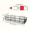 Bathroom Toothbrush Rack, Wall Hanging Free Punching Toilet Wash Table Cosmetic Wall Storage rack 2