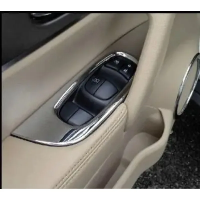 

4 шт., крышка кнопки управления дверным окном для Nissan Qashqai J11 2015 2016 2017