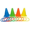 1 Set Party Games Ring Toss Game Carnival Combo Set Soft Plastic Cones Ring Toss Games Throwing Game Toy For Kid Adult 4