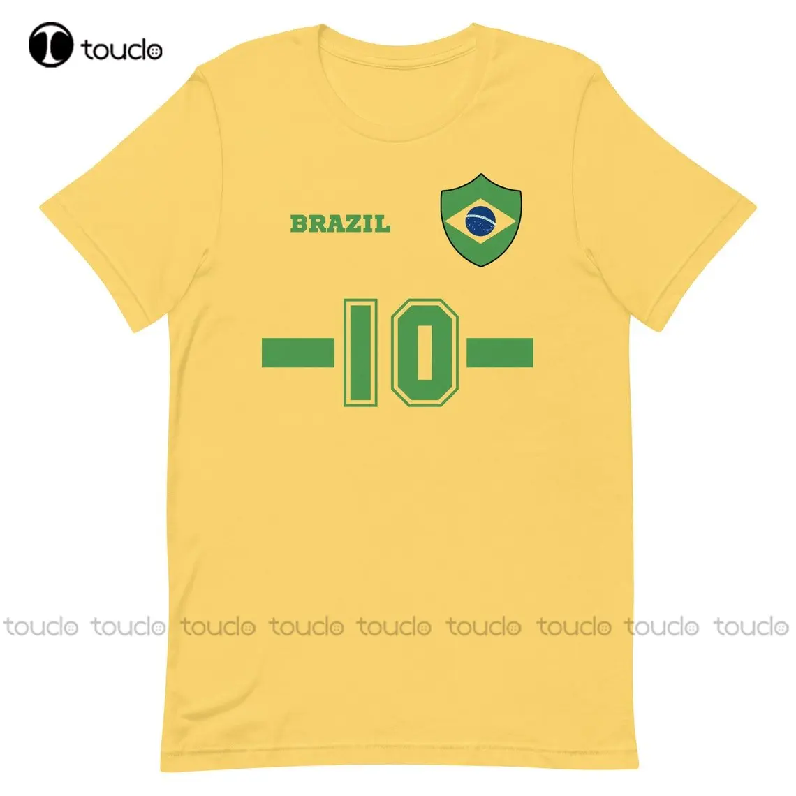 Camicia Brasiliana Maglia Da Calcio Brasil Personalizzata Brasile Torneo Di Calcio Fan Shirt Personalizza Il Tuo Numero Regalo Di Natale Xs-5Xl