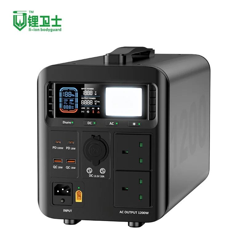 

LWS High Power 1200W Home Outdoor Solar Power Bank Supply Portable Power supply