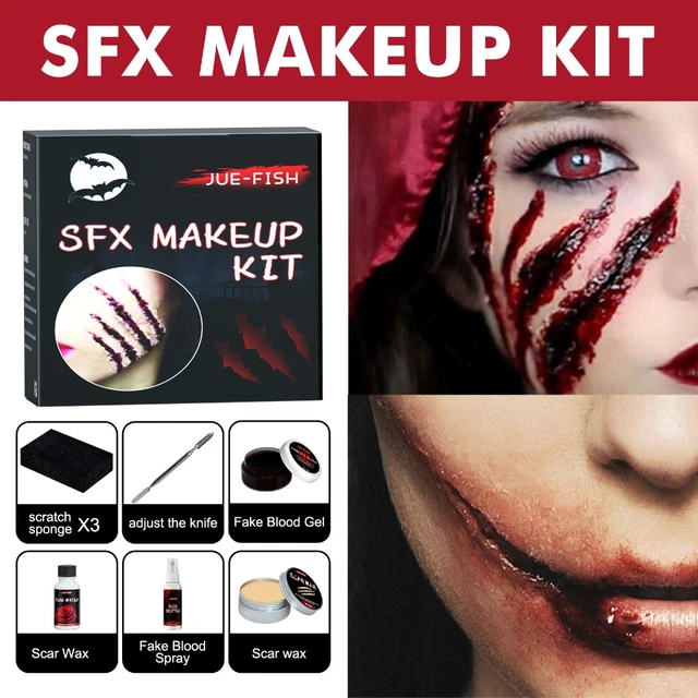 Halloween Makeup Kit Special Effect Painting Fake Wax Scar Blood Scar  Painting Fake Wax Set with