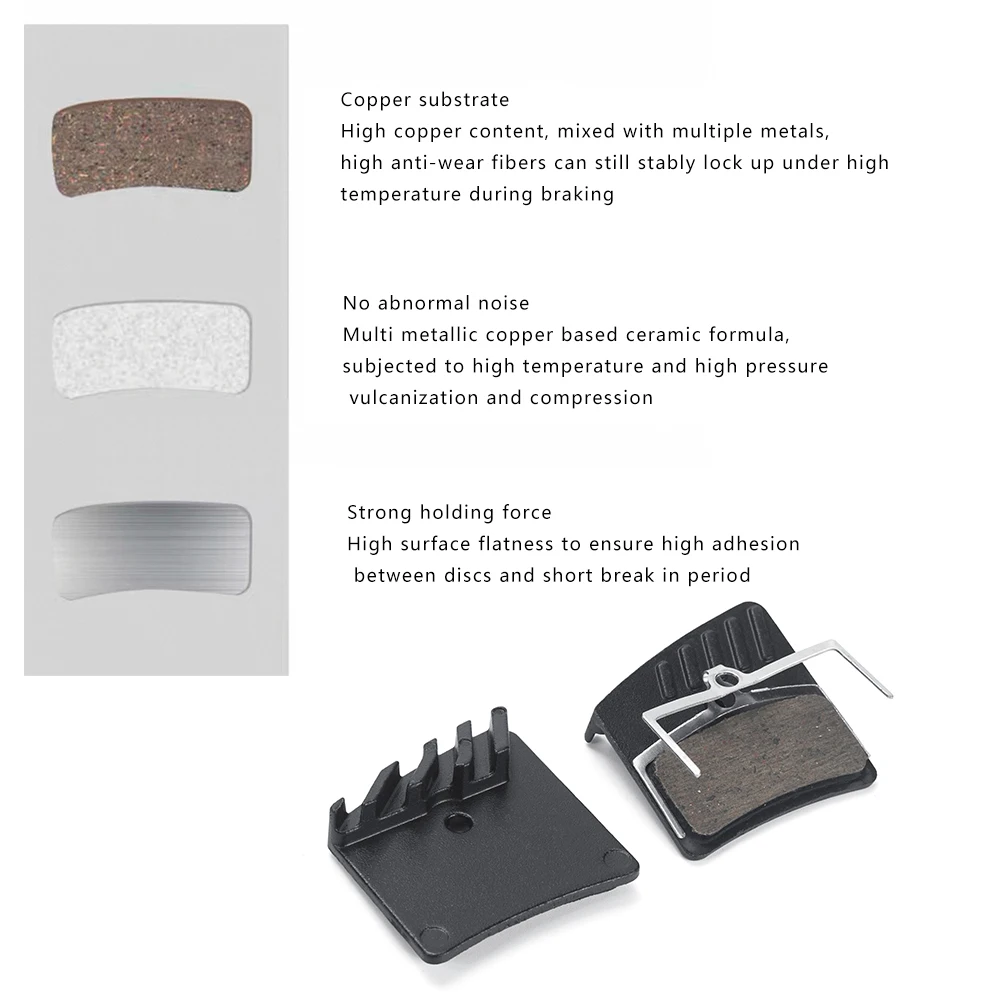 IIIPRO E4 Disc 4-piston Bicycle Brake Pad Ceramic Copper-base Brakes For E-4/M4 M755/M756 Hope MONO M4/Hope Te M4 Cycling Parts