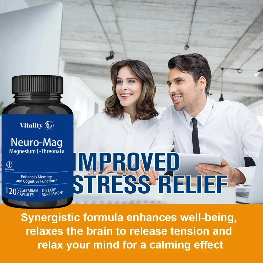 Magnesium L-Threonate Super Absorbable Magnesium Vegetarian Capsules To Enhance Sleep Quality Focus Overall Cognition