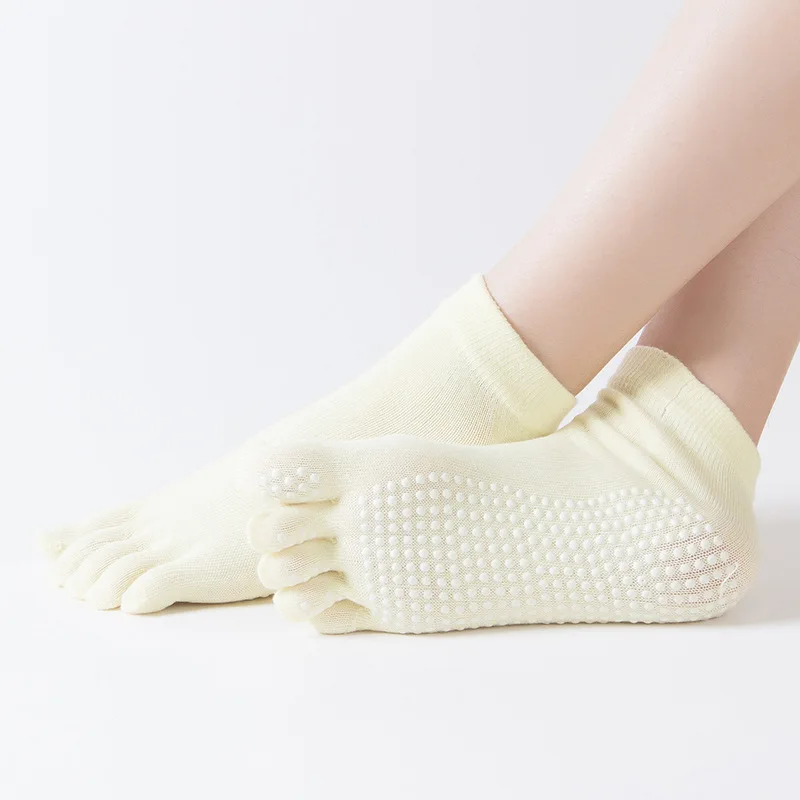 Women Anti-Slip Yoga Sock Ballte Sox Girls Ladies Pilates Colourful Five Finger Sock Ballte Fitness Gym Sport 5 Toe Elastic Sock 24 S358fb9b3afc04cf5b960bb0d6c275e181