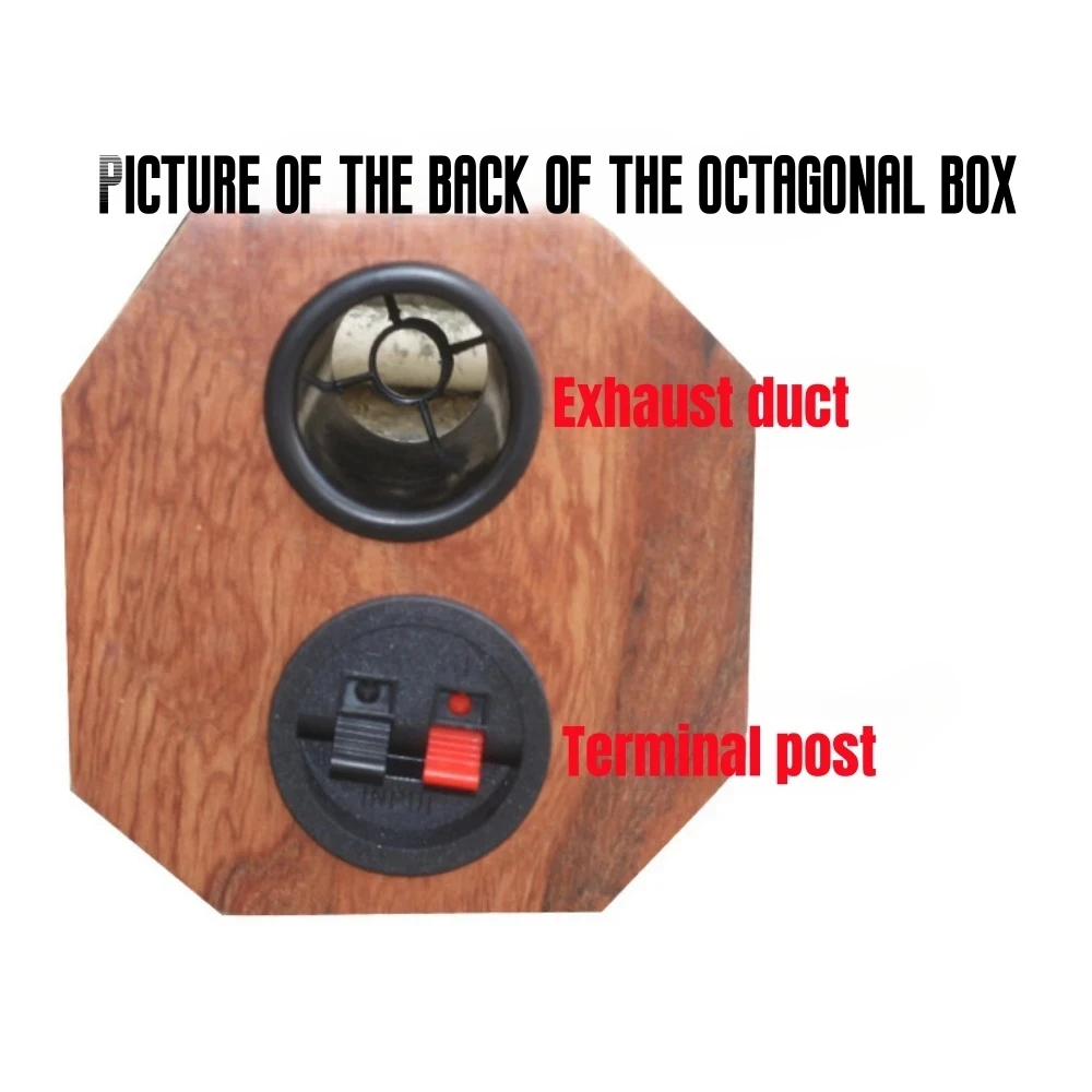 DIY Car Audio Modification, Octagonal Honeycomb Speaker Shell, 8-inch Passive Subwoofer Home/Car Subwoofer Box，Horn Empty Box