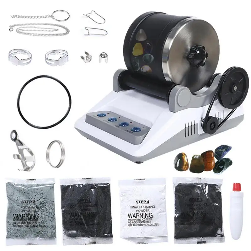 Rock Polisher Tumbler Kit Rock Tumbler And Adults Stone Tumbler Rock Kit Making Gemstones