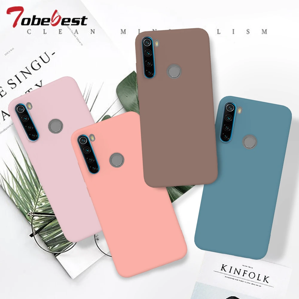 Candy Solid Color Soft Silicone Case For Xiaomi Redmi Note 8T 8 7 7A 6 6A 5 Pro Soft TPU Matte Phone Cover For Redmi Note 9 9S
