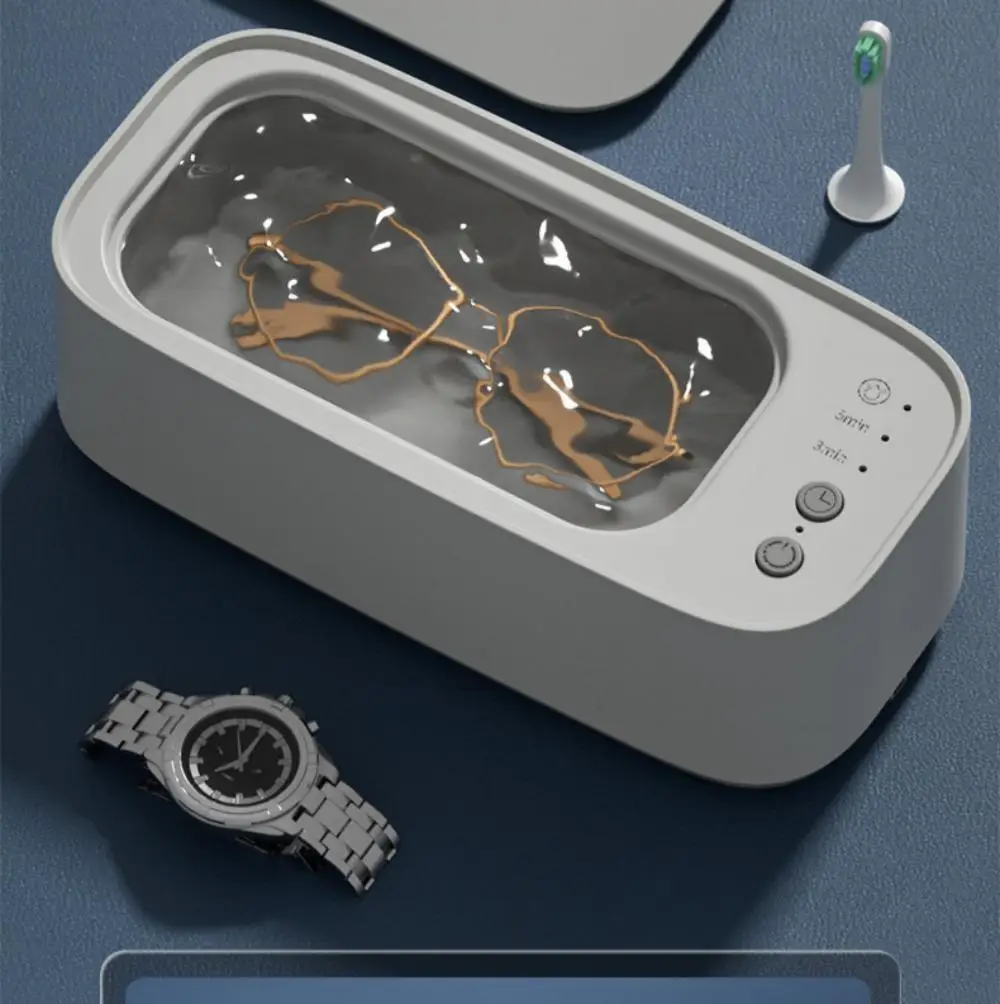 45KHZ High Frequency Ultrasonic Cleaning Machine Portable Ultrasound Bath Cleaner for Glasses Watches Jewelry Rings 3