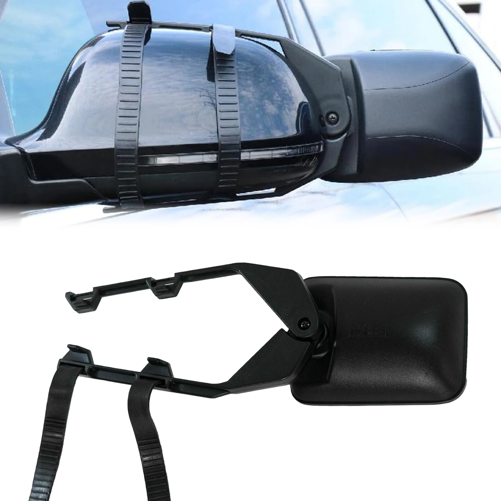 Auto-Anhänger, zusätzlicher Rückspiegel, universelle Wohnwagen-Anhänger, Abschleppspiegel-Verlängerung für Clip-on-Ansicht, Seitenspiegel, toter Spiegel – Detail 6