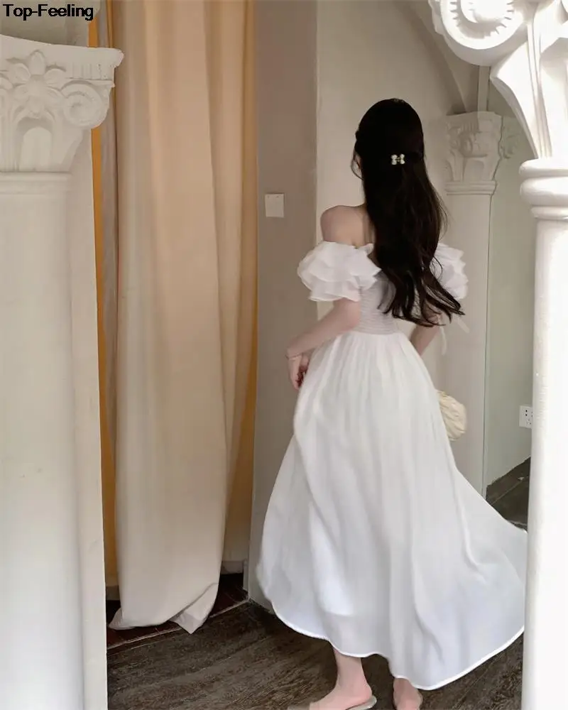 Summer New Floral Midi Dresses for Women Elegant Casual Birthday Party Dress Vintage Chic A-Line Prom Robe Wedding Vestido Mujer