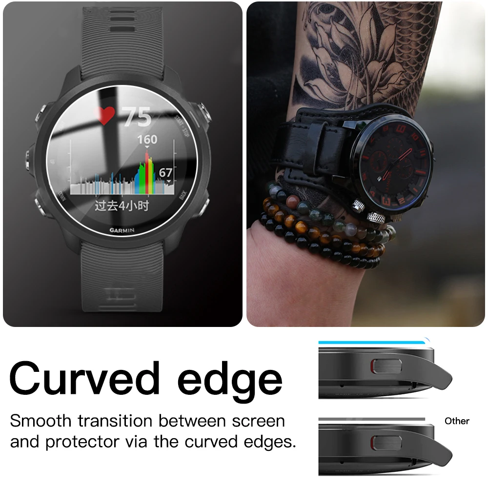 Premium Tempered Glass Watch Screen Protector – 9H Clear Film (1-5 Pack)