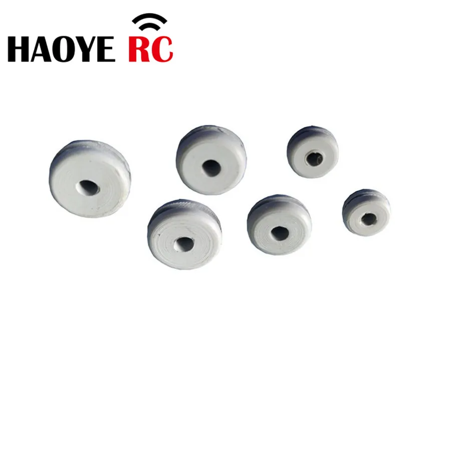 Œillets en caoutchouc pour hélicoptère RC 450/500/600, vendus par lot de 20, vue d'ensemble