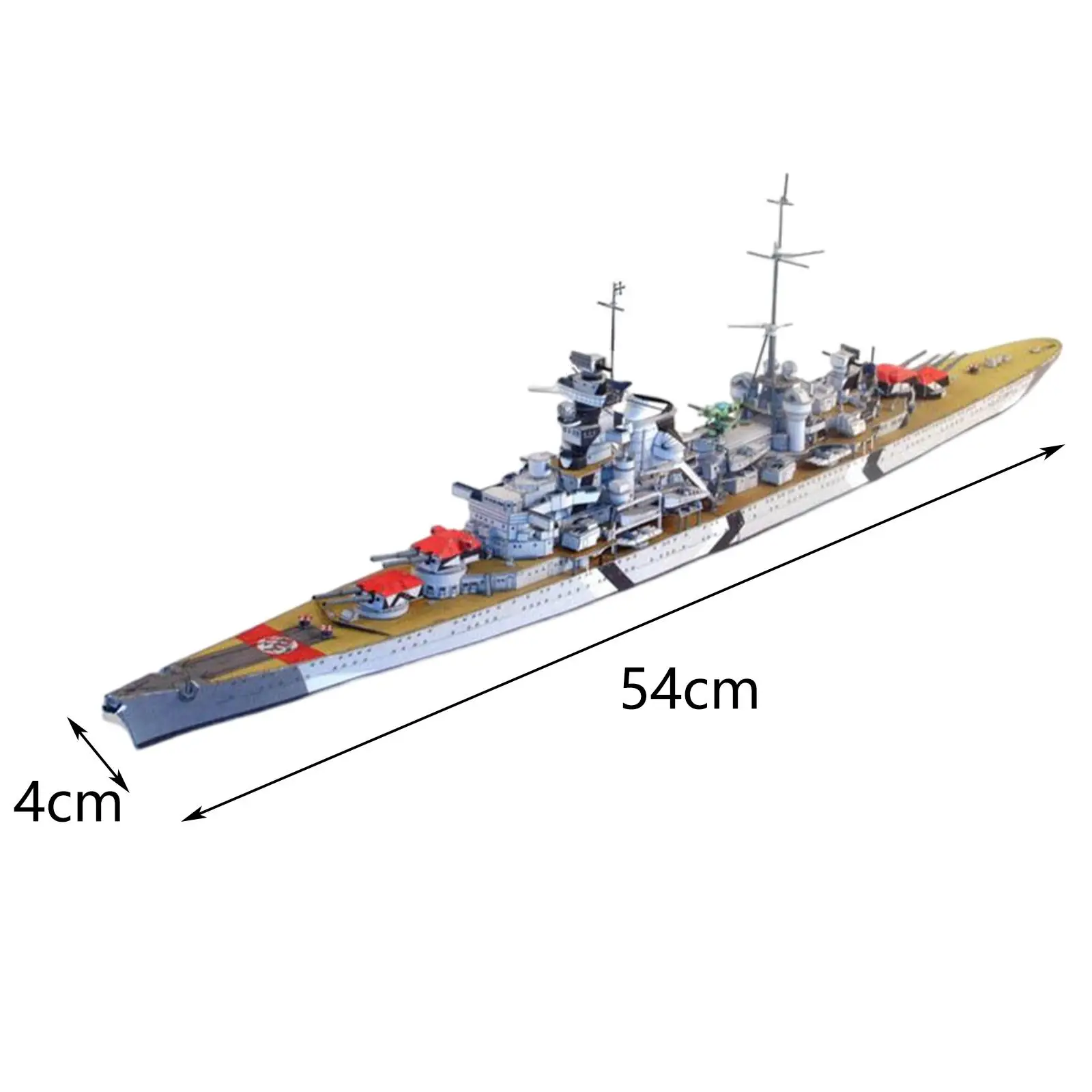1/400 보트 장난감 장식 종이 공예 파티, 십대용 3D 퍼즐