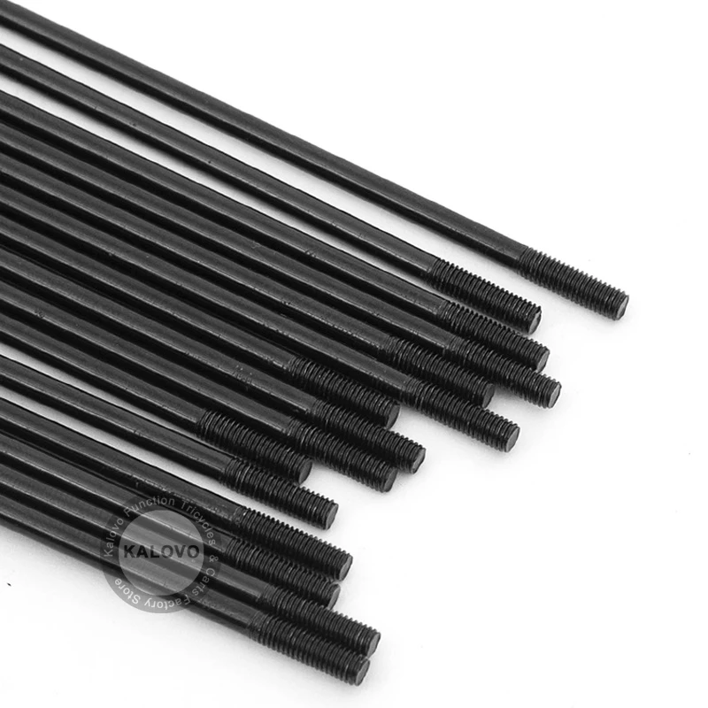 Bicycle Spokes 20pcs Black Steel With Nipples Electric Bike