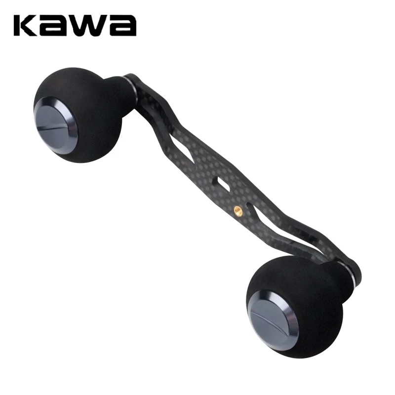 Manivelle moulinet pêche Kawa carbone EVA longueur 120mm tailles 7x4 8x5mm accessoire D/S mer