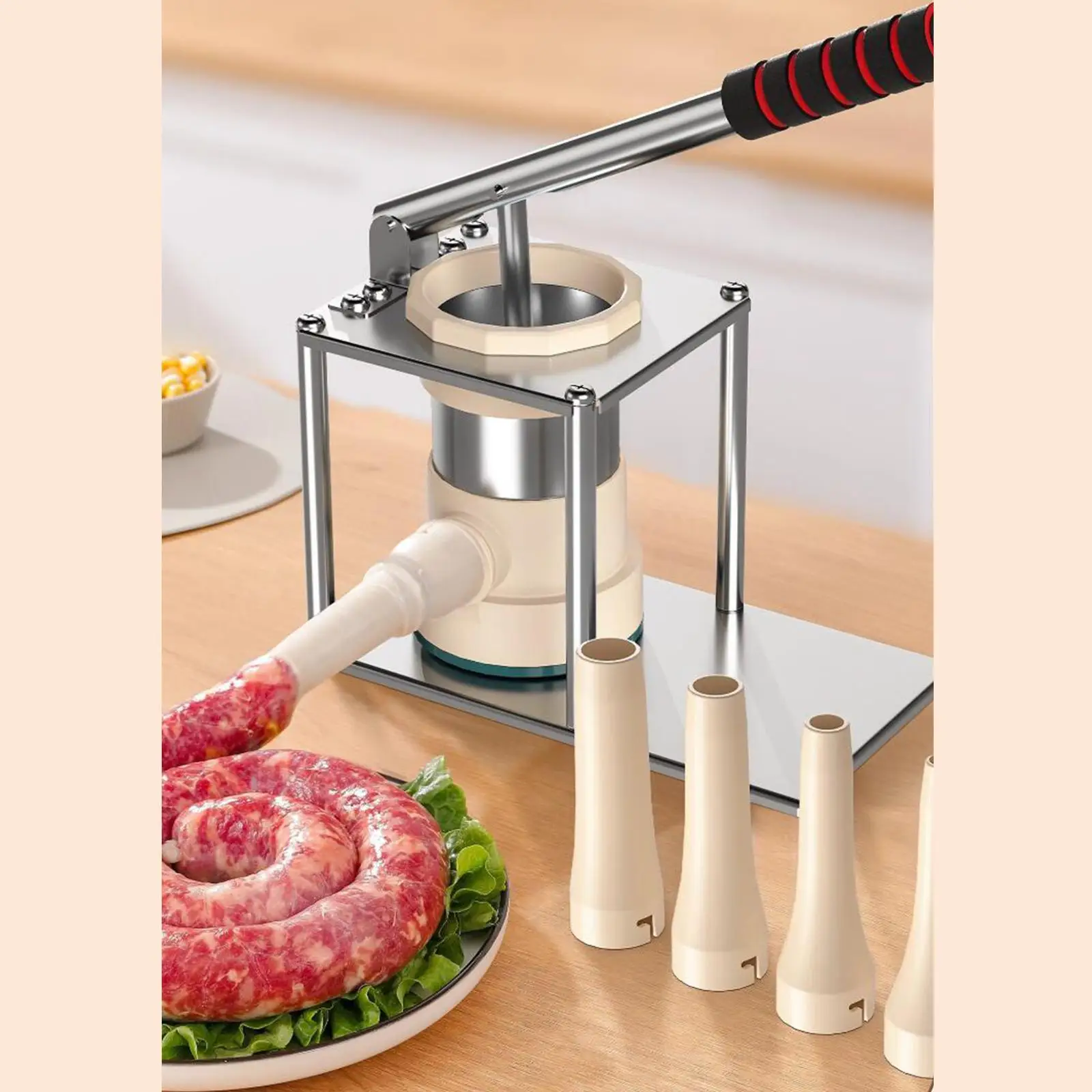 Sausage Stuffer Meat Filling Homemade Kitchen Supplies Sausage Meat Stuffer Manual Meat Grinder Food Mincer food processor Sausage Stuffer Meat Filling Homemade Kitchen Supplies Sausage Meat Stuffer Manual Meat Grinder Food Mincer food processor