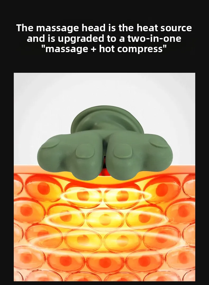 Oreiller de massage pour la nuque avec fonction chauffante_voghion.com
