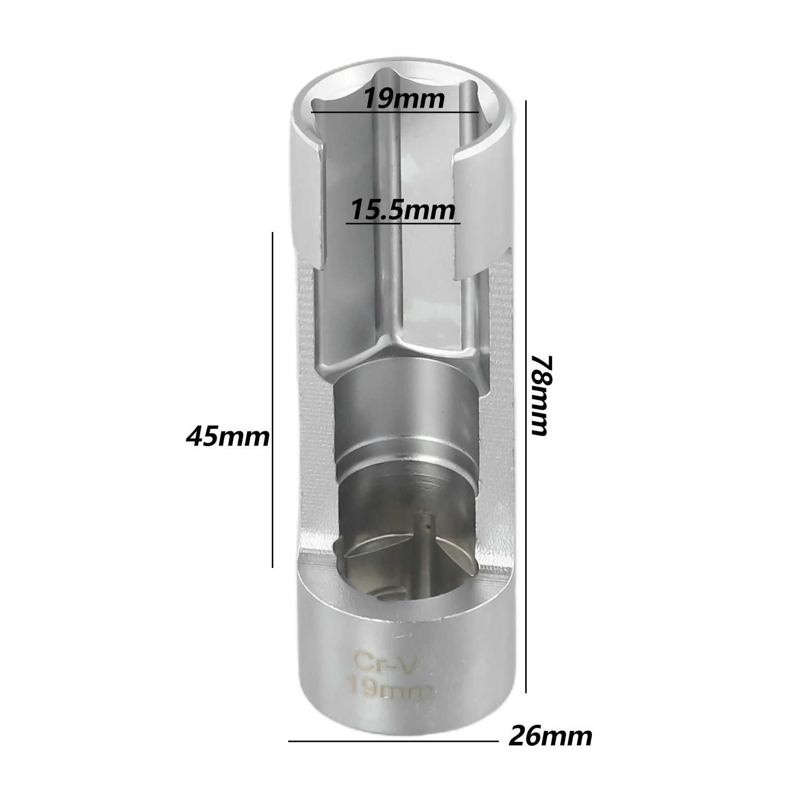 Diesel Kraftstoff Injektor Rohr Sechskant 14/17mm Öffnung Entfernung Hülse Sauerstoff Sensor Schlüssel Spanner Hand Werkzeuge – Detail 5