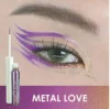 Shiny Chameleon Green Liquid Eyeliner Metallic Eyeshadow Multicolor Eye Liner Pearlescent Polarized Glitter Eye Pigment Makeup 5