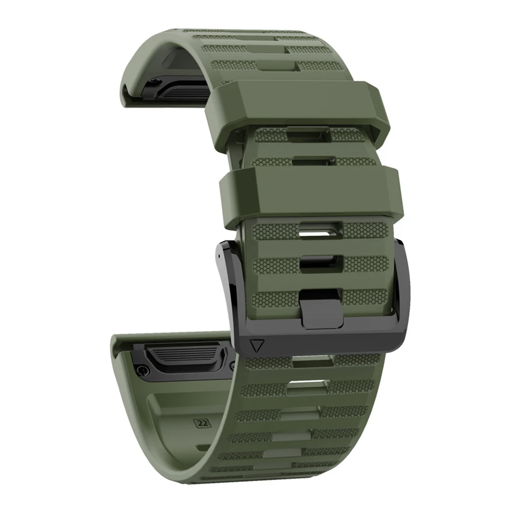 Fenix 6X 5X 3 D2 Tactix Bravo용 교체용 실리콘 밴드 스트랩
