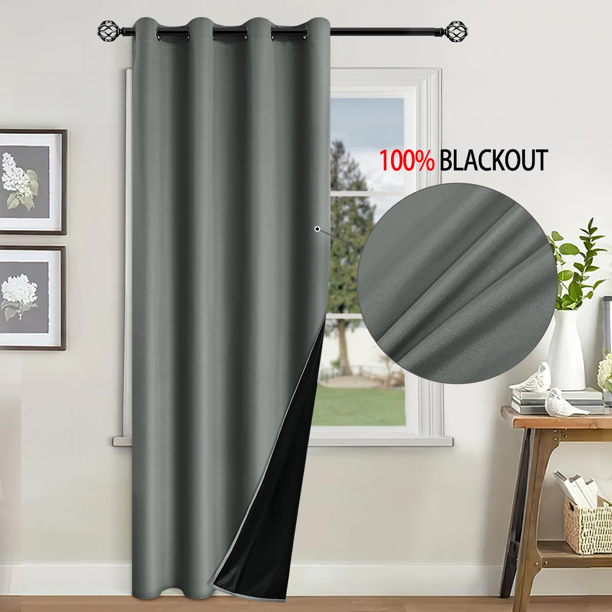 Blackout Curtain with Insulated Lining