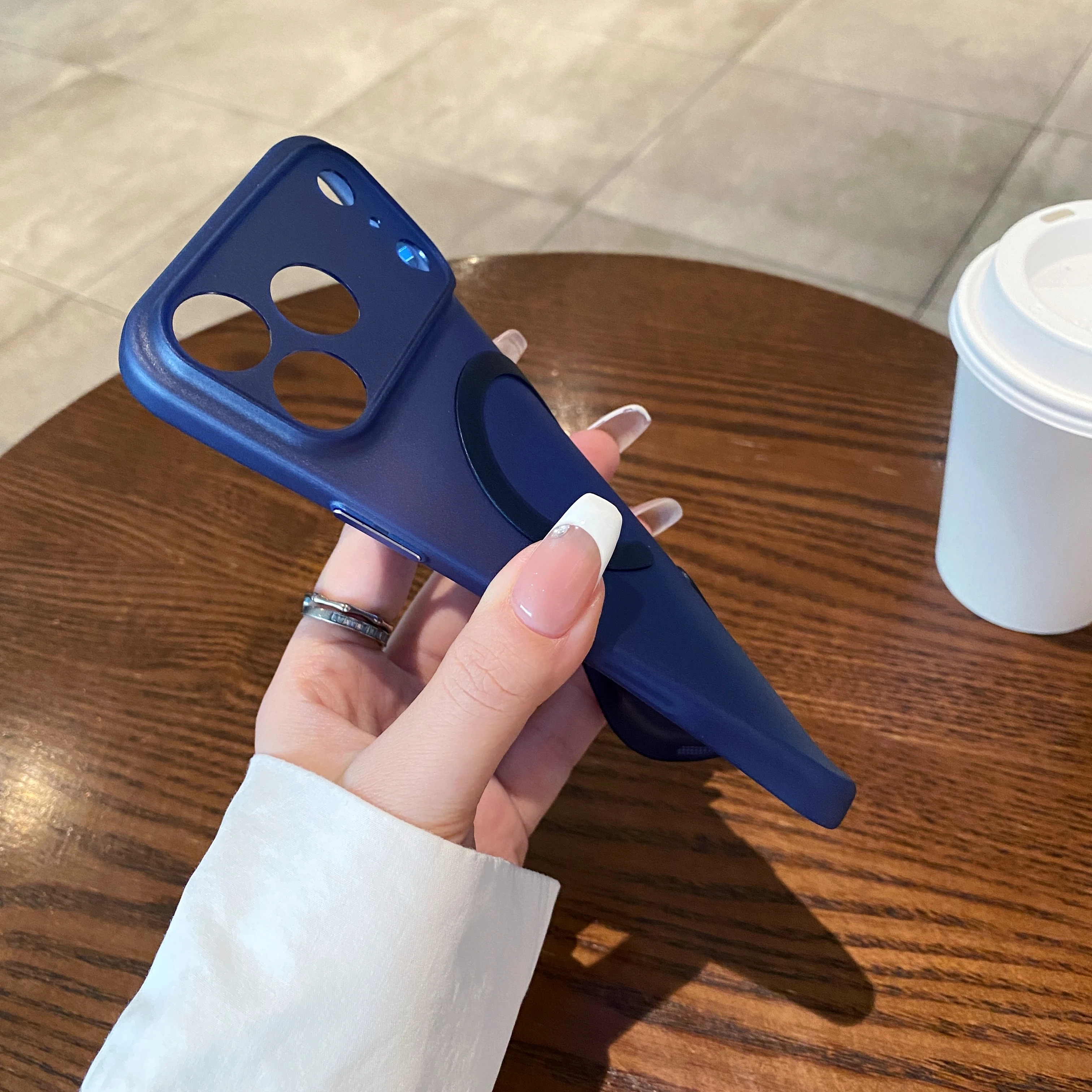 Sleek Magnetic Matte Translucent Phone Case