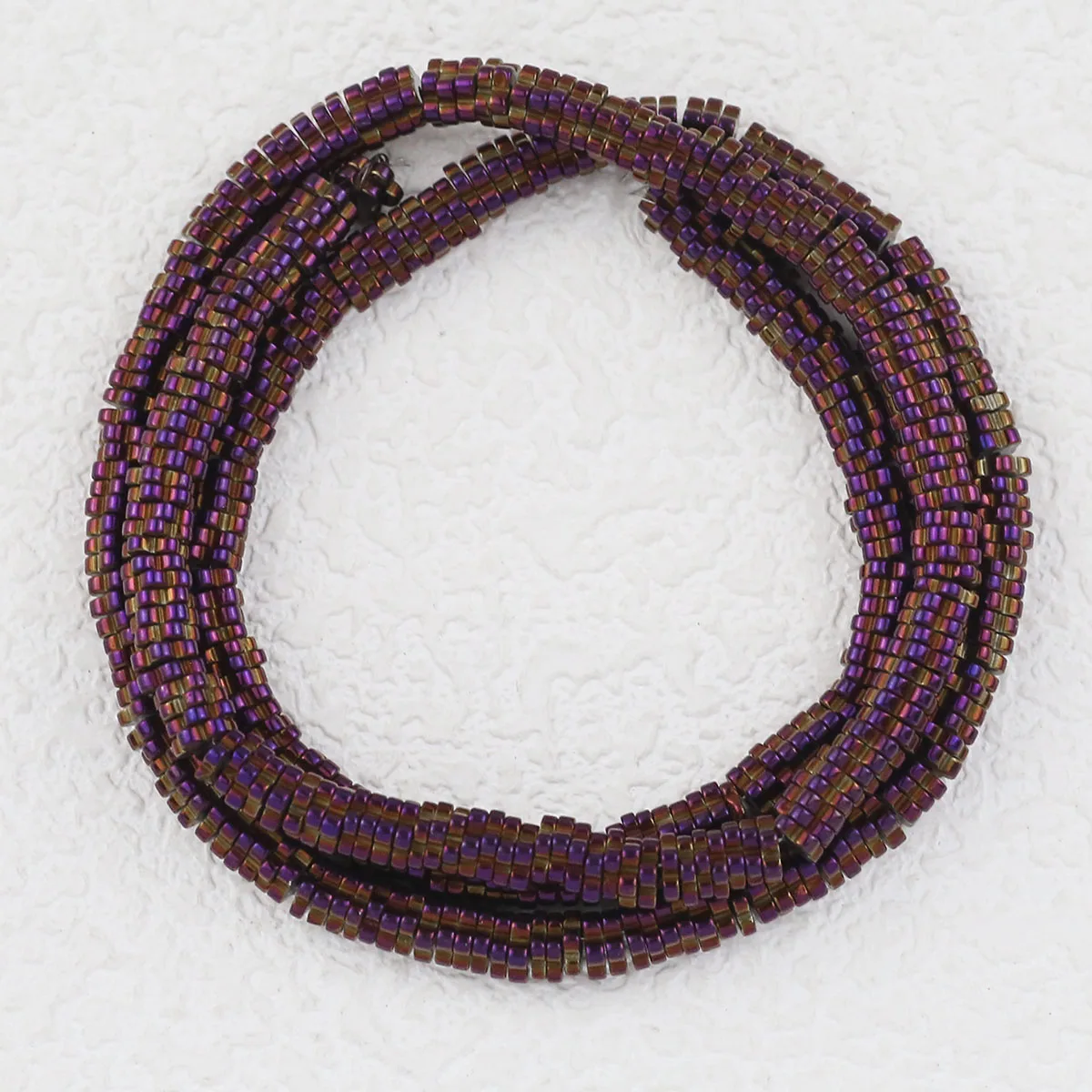 Gold-Plated Hematite Plum Blossom Beads