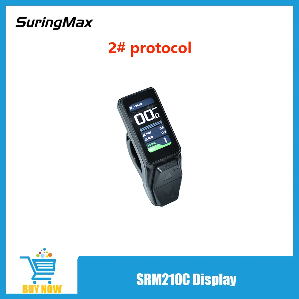 SRM210C 미니 TFT 디스플레이, 전기 자전거 부품, 36V/48V/52V/58V..