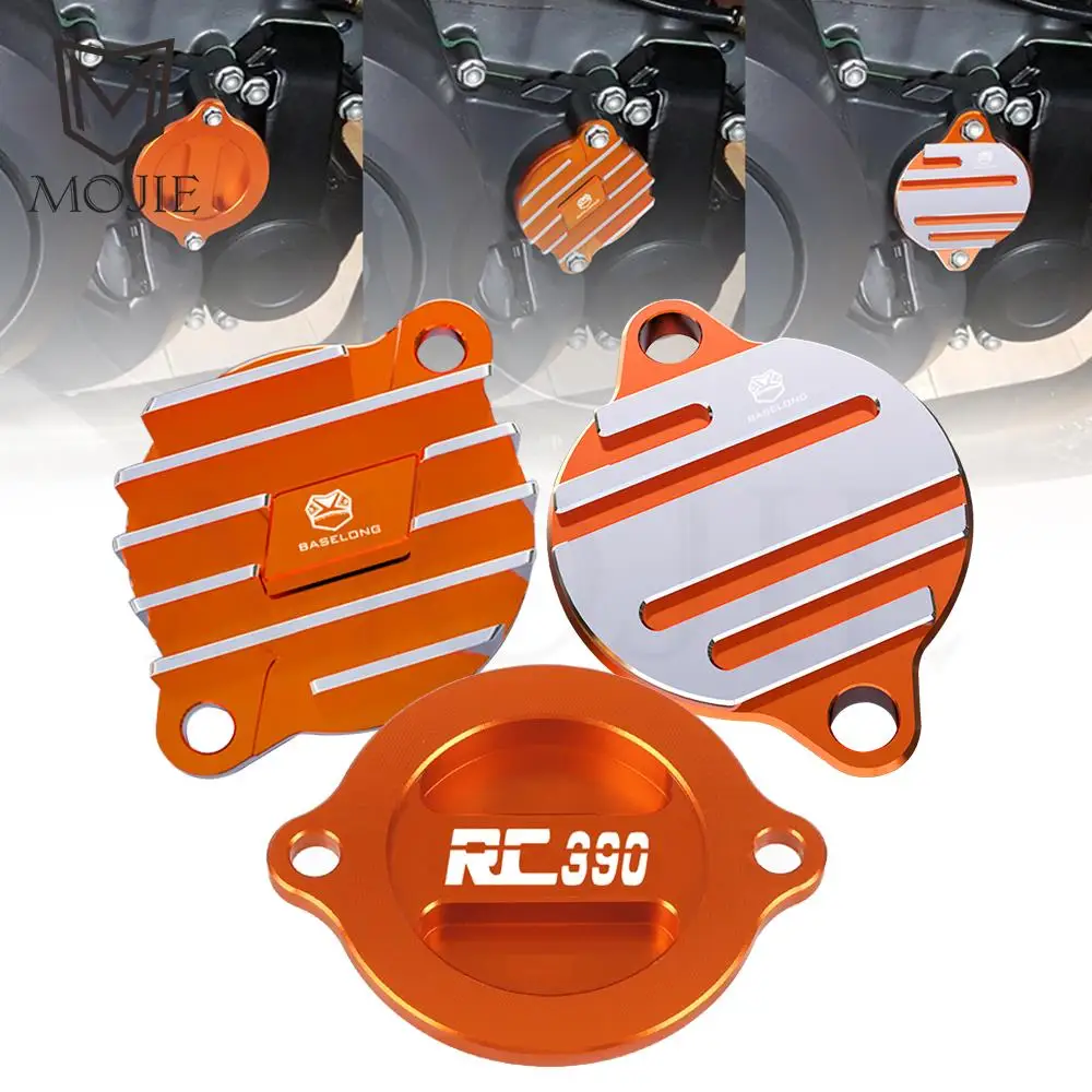 

FOR RC 390 RC390 2016 2017 2018 2019 2020 2021 2022 2023 Motorcycle Accessories CNC Engine Oil Filter Guard Cover Cap Plug