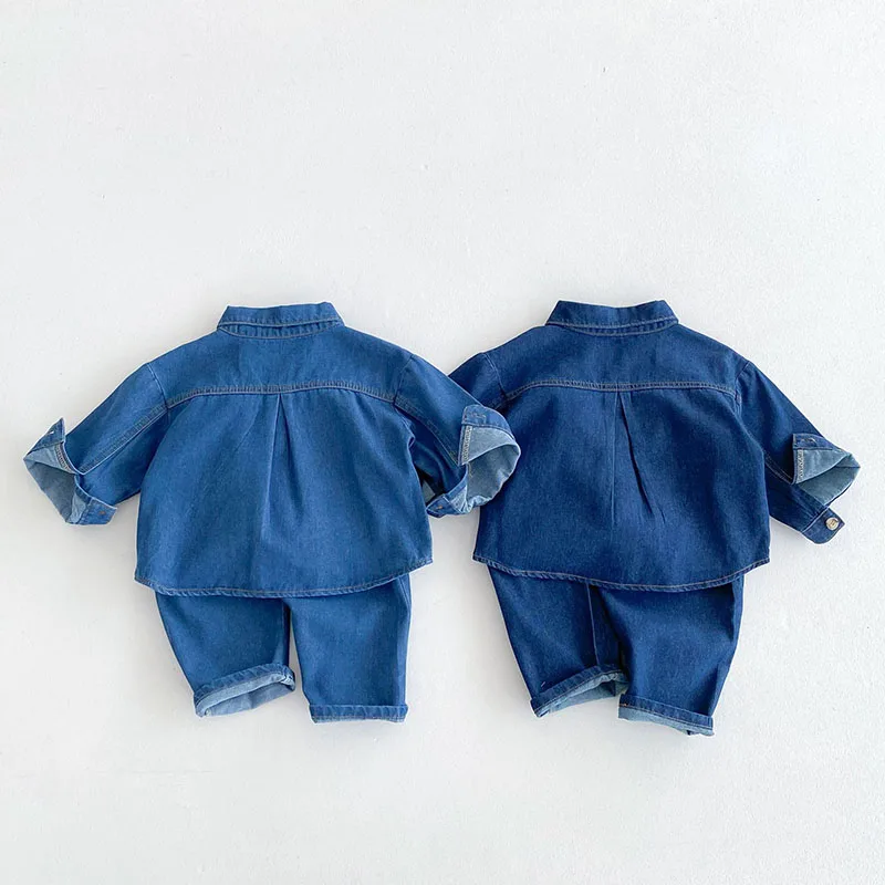 Autumn Kids Denim Cowboy Suit