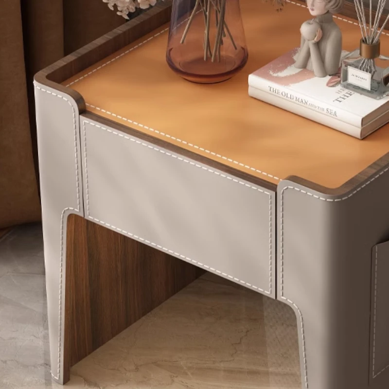 Italian Bedsides Table Wood Furniture for Bedroom