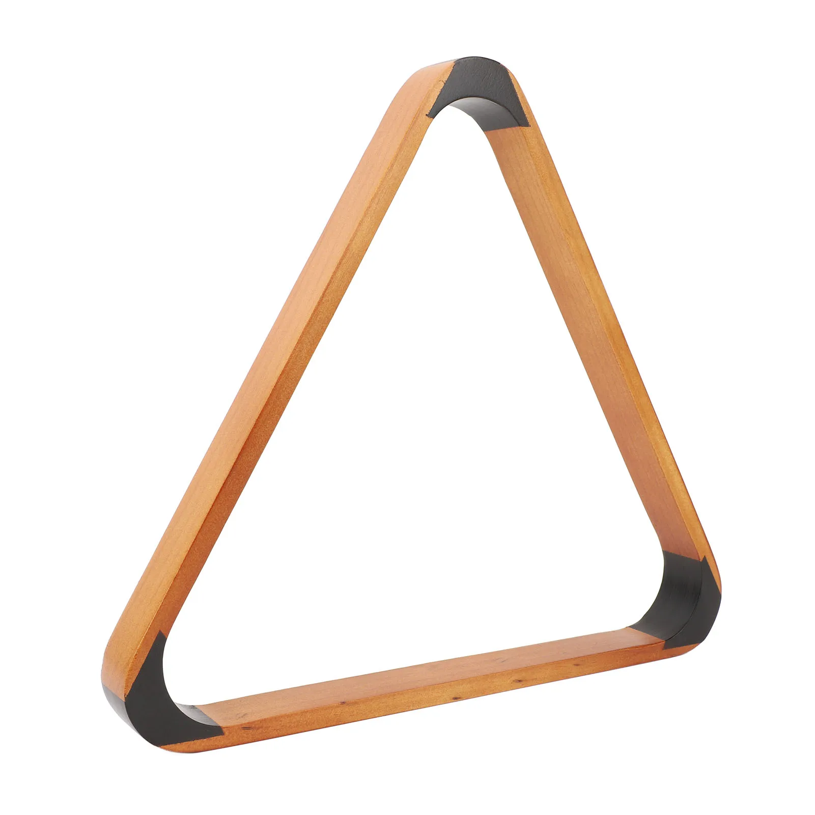 Billiard Ball Triangle Rack Black 57.2MM Pine British Fancy 9 Ball Pool Rack Yellow Pool Triangle