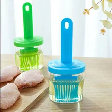 Household Baking Oil Brush High Temperature Resistant Silicone Bottle Brush Portable Barbecue Oil Brush Pancake Brush Oil Tool